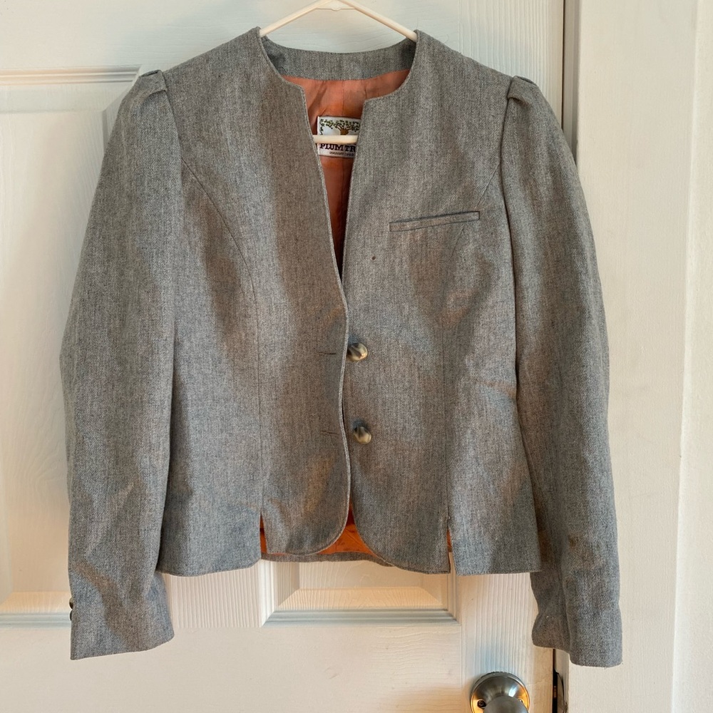 Vintage gray blazer